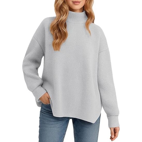 Women’s Oversized Turtleneck Long Sleeve Winter Sweater