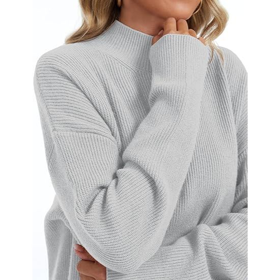 Women’s Oversized Turtleneck Long Sleeve Winter Sweater